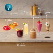 Twist&Ice CreamMáquina de granizados y helados de 1.5 L con control táctil, 9 modos, refrigeración adaptable y diseño ergonómico con boquilla sin goteo.