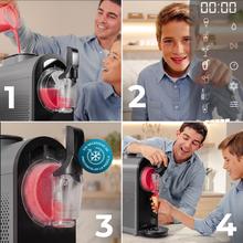 Twist&Ice CreamMáquina de granizados y helados de 1.5 L con control táctil, 9 modos, refrigeración adaptable y diseño ergonómico con boquilla sin goteo.