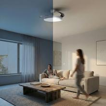 EnergySilence Aero 2440 Invisible Pure White Ventilador de techo con 3 aspas retráctiles, con motor DC de 30 W, iluminación LED, temporizador hasta 6 horas, función winter-summer, 6 velocidades, mando a distancia.