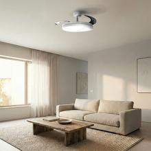 EnergySilence Aero 2440 Invisible Pure White Ventilador de techo con 3 aspas retráctiles, con motor DC de 30 W, iluminación LED, temporizador hasta 6 horas, función winter-summer, 6 velocidades, mando a distancia.