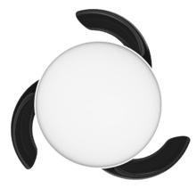 EnergySilence Aero 2440 Invisible Pure White Ventilador de techo con 3 aspas retráctiles, con motor DC de 30 W, iluminación LED, temporizador hasta 6 horas, función winter-summer, 6 velocidades, mando a distancia.