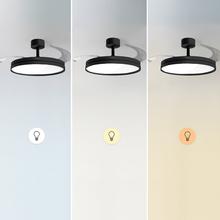 EnergySilence Aero 2440 Invisible Pure Black Ventilador de techo con 3 aspas retráctiles, con motor DC de 30 W, iluminación LED, temporizador hasta 6 horas, función winter-summer, 6 velocidades, mando a distancia.