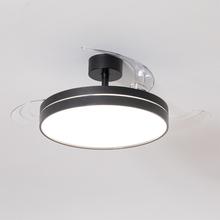 EnergySilence Aero 2440 Invisible Pure Black Ventilador de techo con 3 aspas retráctiles, con motor DC de 30 W, iluminación LED, temporizador hasta 6 horas, función winter-summer, 6 velocidades, mando a distancia.