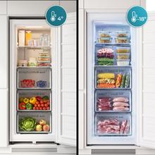 Bolero Cool Market UF 163 Dual White E Congélateur vertical 1 porte convertible Bolero CoolMarket UF 163 Dual White E de Cecotec (Frigo/Congélateur), 168 L, Total NoFrost, Multi Air Flow, profondeur 54 cm, contrôle électronique tactile, Huge Box, porte réversible, éclairage Soft LED et alarme de porte