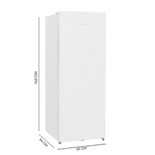 Bolero Cool Market UF 163 Dual White E Bolero CoolMarket UF 163 Dual White E- Congelador Vertical 1 Puerta Convertible (Fridge/Freezer), 168L, Total NoFrost, Multi Air Flow, Fondo 54 cm, Control Electrónico Táctil, Huge Box, Puerta Reversible, Iluminación Soft LED y Alarma de Puerta