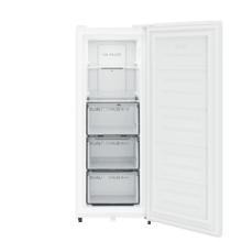 Bolero Cool Market UF 163 Dual White E Bolero CoolMarket UF 163 Dual White E- Congelador Vertical 1 Puerta Convertible (Fridge/Freezer), 168L, Total NoFrost, Multi Air Flow, Fondo 54 cm, Control Electrónico Táctil, Huge Box, Puerta Reversible, Iluminación Soft LED y Alarma de Puerta