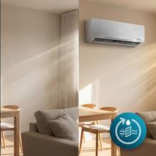 AirClima 9000 WindFlow Condizionatore split da 9000 BTU con pompa di calore, telecomado a distanza e display LED.