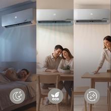 AirClima 9000 WindFlow Aire acondicionado split de 9000 BTU con bomba de calor, mando a distancia y pantalla LED.