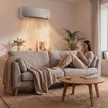 AirClima 9000 WindFlow Condizionatore split da 9000 BTU con pompa di calore, telecomado a distanza e display LED.