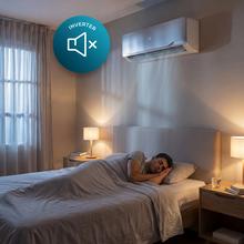 AirClima 12000 Wind Connected Condizionatore split da 12000 BTU con pompa di calore, telecomando, display LED e Wi-Fi.