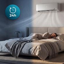 AirClima 12000 Wind Connected Condizionatore split da 12000 BTU con pompa di calore, telecomando, display LED e Wi-Fi.