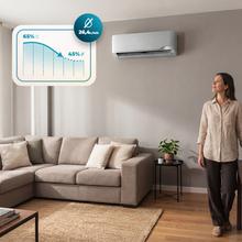 AirClima 12000 Wind Connected Aire acondicionado split de 12000 BTU con bomba de calor, mando a distancia, pantalla LED y WIFI.