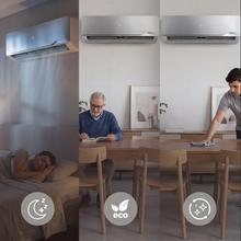 AirClima 12000 Wind Connected Condizionatore split da 12000 BTU con pompa di calore, telecomando, display LED e Wi-Fi.