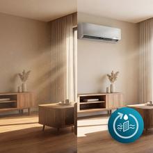 AirClima 12000 Wind Connected Condizionatore split da 12000 BTU con pompa di calore, telecomando, display LED e Wi-Fi.