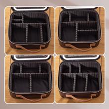 FaceCare Travel Mirror. Neceser de Maquillaje de Viaje con Espejo LED Extraíble y Luces Ajustables, Bolsa Organizadora de Cosméticos Portátil con Separadores Modulares, Compartimento para Brochas y Función Tocador