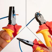 HardGyro 15 SafeVolt Magnetic Set de destornilladores y alicates VDE aislados para uso en electricidad, en estuche, con pelacables, buscapolos, magnetizador y cinta aislante.