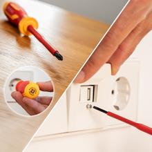 HardGyro 15 SafeVolt Magnetic Set de destornilladores y alicates VDE aislados para uso en electricidad, en estuche, con pelacables, buscapolos, magnetizador y cinta aislante.