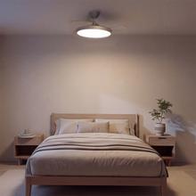EnergySilence Aero 300 Air Invisible Silver Ventilador de techo con 3 aspas retráctiles, con motor DC de 30 W, iluminación LED, temporizador hasta 4 horas, función winter-summer, 6 velocidades, mando a distancia.
