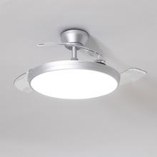 EnergySilence Aero 300 Air Invisible Silver Ventilador de techo con 3 aspas retráctiles, con motor DC de 30 W, iluminación LED, temporizador hasta 4 horas, función winter-summer, 6 velocidades, mando a distancia.