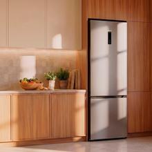 Bolero CoolMarket Combi 377 Inox A Frigorífico Combi Bolero CoolMarket Combi 377 Inox A con gran capacidad de 377L, con la mejor eficiencia energética del mercado clase A, tecnología CoolMatrix, 2 cajones especiales con control de humedad, FreshnessFlex Hub, Botellero Premium y congela tus alimentos en segundos con Fast Freezing.