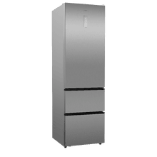 Bolero CoolMarket Combi FD 450 Elite Inox D. Frigorífico Combi, MAX INSIDE con VIP Tech, Cool Matrix, Fresh Flex (cajón variable 6 temperaturas con control de humedad), Total NoFrost, Compresor Inverter Plus, Multi AirFlow, 450 L, 201×59,5×68 cm, funciones Fast Cooling y Fast Freezing, Modo Smart, Green HUB XL, Display exterior, Botellero, Bandejas de cristal, Diseño con iluminación SkyLight (interior gris con LED) y Clase energética D