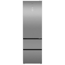 Bolero CoolMarket Combi FD 450 Elite Inox D. Frigorífico Combi, MAX INSIDE con VIP Tech, Cool Matrix, Fresh Flex (cajón variable 6 temperaturas con control de humedad), Total NoFrost, Compresor Inverter Plus, Multi AirFlow, 450 L, 201×59,5×68 cm, funciones Fast Cooling y Fast Freezing, Modo Smart, Green HUB XL, Display exterior, Botellero, Bandejas de cristal, Diseño con iluminación SkyLight (interior gris con LED) y Clase energética D