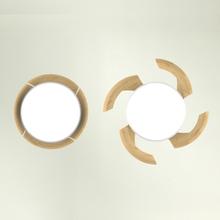 EnergySilence Aero 4500 Puzzle Invisible White&LightWood Ventilatore da soffitto con pale a scomparsa, motore DC da 30 W, diametro 42", luce LED, telecomando, timer fino a 4 ore e funzione estate/inverno.