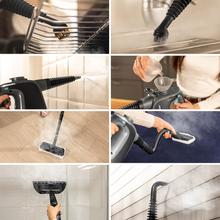 Hydrosteam 1300 Rapid Max X-Treme Vaporeta de mano con calentamiento rápido y potencia de 1350W. Limpia y desinfecta para acabados perfectos. Depósito de 550 ml. 3 bares de presión y 32 g/min de caudal de vapor. Bloqueo de vapor continuo. Kit de 16 accesorios.