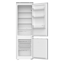 Bolero CoolMarket Combi BI-S DF 248 D Frigorífico Combi Integrable 248L con Puerta Deslizante, Tecnología Cíclica, Botellero Extra, GREEN HUB, Alarma de Puerta, Clase D y 540×546×1780 mm
