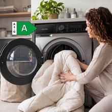 Bolero DressCode 12180 Inverter Steel, Gran capacidad 12 kg, Clase A-30%, 1400 rpm, Motor Inverter Plus, 15 programas, SteamMax, My Fav, Drum Clean, Delay Start, PreWash, KidLock.