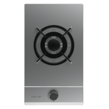 Bolero Squad GN 1200S Inox Placa de gas preparada para instalación a GAS NATURAL, acabado en acero inoxidable, parrillas individuales de hierro fundido, potencia de 3,5kW, quemador WOK triple corona, encendido eléctrico, sistema de seguridad de las válvulas, para gas natural y accesorio para la conversión de gas incluído.