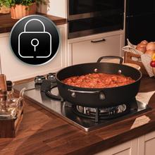 Bolero Squad GN 2200S Inox Placa de gas preparada para instalación a GAS NATURAL DE 2 FUEGOS, acabado en cristal negro, parrilla completa de hierro fundido, potencia de 5,25kW, quemador WOK triple corona, encendido eléctrico, sistema de seguridad de las válvulas, para gas natural y accesorio para la conversión de gas incluído.