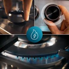 Bolero Squad GN 2200F InoxPiano cottura a gas predisposto per l'installazione a GAS NATURALE A 2 FUOCHI, finitura in acciaio inossidabile, griglie individuali in ghisa, potenza di 5,25 kW, bruciatore WOK a tripla corona, accensione elettrica, sistema di sicurezza delle valvole, per gas naturale e kit di conversione incluso.