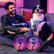 Conga Rockstar RZ500 AI AquaPet Flex StationAspirador vertical con base de autovaciado. 410 AW y 1250 W. Tubo flexible. Inteligencia Artificial. Cepillo para animales y accesorio WaterTank de fregado.