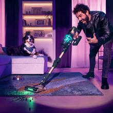 Conga Rockstar RZ500 AI AquaPet Flex StationAspirador vertical con base de autovaciado. 410 AW y 1250 W. Tubo flexible. Inteligencia Artificial. Cepillo para animales y accesorio WaterTank de fregado.