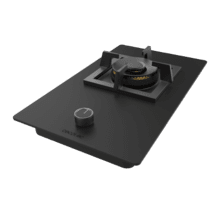 Bolero Squad GN 1800S Eternal Nano Glass Placa de gas, 1 fuego, preparada para instalación a GAS NATURAL acabado en cristal negro mate, parrilla individual de hierro fundido, potencia de 5,6kW, quemador Eternal, encendido eléctrico, sistema de seguridad de las válvulas, para gas natural y accesorios para la conversión de gas incluído.