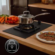 Bolero Squad GN 1800S Eternal Nano Glass Placa de gas, 1 fuego, preparada para instalación a GAS NATURAL acabado en cristal negro mate, parrilla individual de hierro fundido, potencia de 5,6kW, quemador Eternal, encendido eléctrico, sistema de seguridad de las válvulas, para gas natural y accesorios para la conversión de gas incluído.