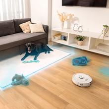 Conga M90 Pearl Robot aspirador con Inteligencia Artificial y navegación láser. 25000 Pa de succión del motor. Autonomía de hasta 240 minutos en modo Eco. Cepillo silicona, ideal para casas con mascotas. Compatible con Bluetooth y WiFi para redes 2,4 GHz.