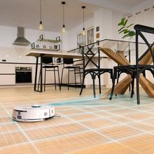 Conga M90 Pearl Robot aspirador con Inteligencia Artificial y navegación láser. 25000 Pa de succión del motor. Autonomía de hasta 240 minutos en modo Eco. Cepillo silicona, ideal para casas con mascotas. Compatible con Bluetooth y WiFi para redes 2,4 GHz.