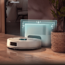 Conga Y60 Pearl Robot aspirador con base de autovaciado del polvo con Navegación láser. 13000 Pa de succión del motor. Autonomía de hasta 200 minutos en modo Eco. Cepillo multifunción apto para todo tipo de superficies. Bolsa de polvo de 3 L. Compatible con Bluetooth y WiFi para redes 2,4 GHz.
