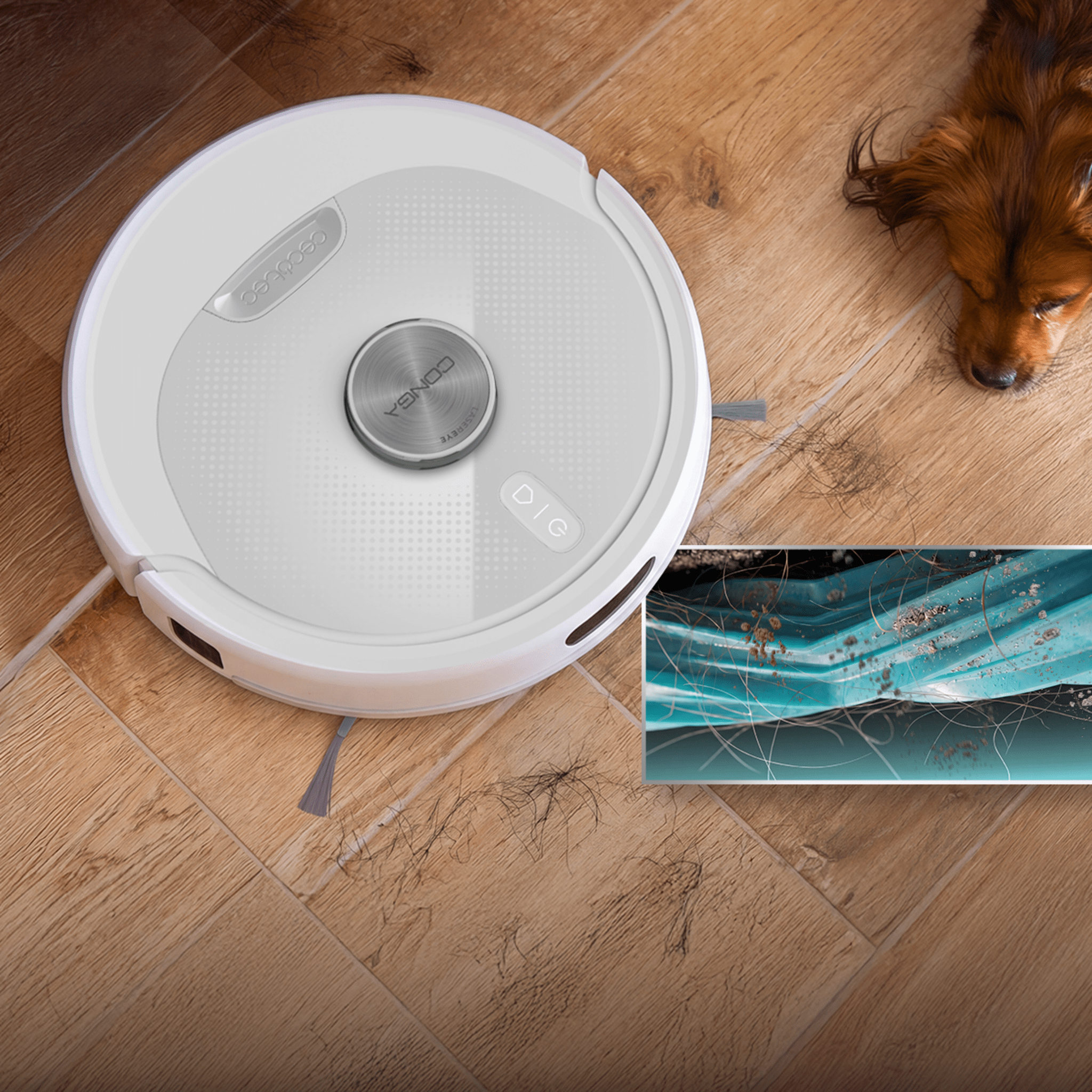 Conga Y80 Pearl - Robot Aspirapolvere Cecotec