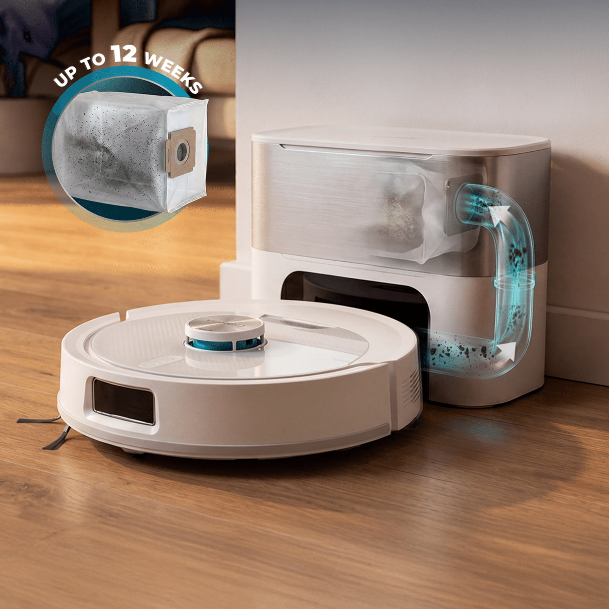 Conga Y80 Pearl - Robot Aspirapolvere Cecotec