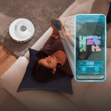 Conga Y80 Pearl Robot aspirador con base de autovaciado del polvo con Navegación láser. 25000 Pa de succión del motor. Autonomía de hasta 240 minutos en modo Eco. Cepillo silicona, ideal para casas con mascotas. Bolsa de polvo de 3 L. Compatible con Bluetooth y WiFi para redes 2,4 GHz.