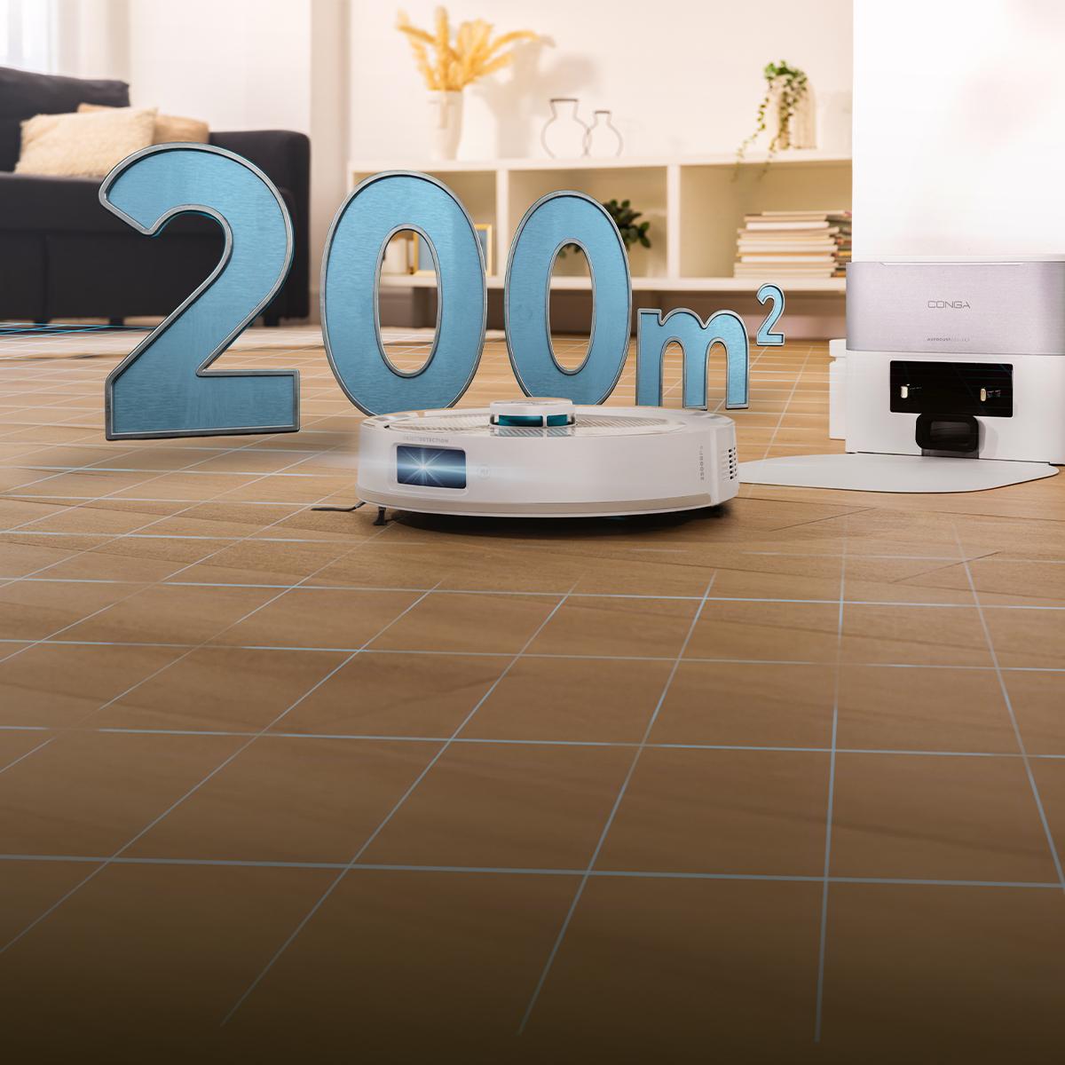 Conga Y90 Pearl - Robot Aspirapolvere Cecotec