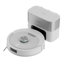 Conga Y90 Pearl Robot aspirador con base de autovaciado con Inteligencia Artificial y navegación láser. 25000 Pa de succión del motor. Autonomía de hasta 240 minutos en modo Eco. Cepillo silicona, ideal para casas con mascotas. Bolsa de polvo de 3 L. Compatible con Bluetooth y WiFi para redes 2,4 GHz.