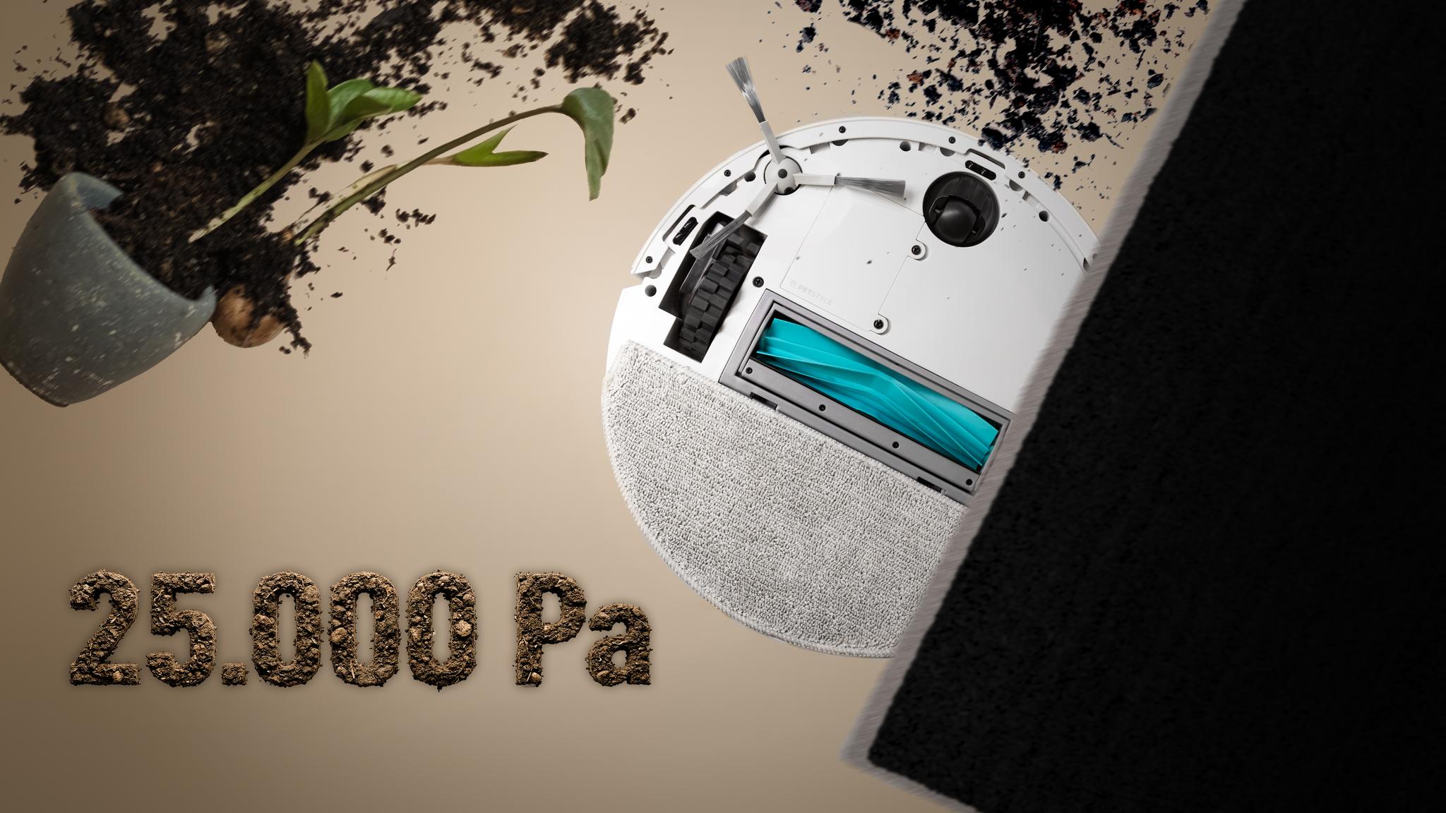 25.000 Pa: potencia extrema