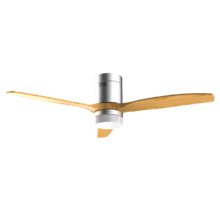 EnergySilence Aero 4600 Arctic Steel&Sand Ventilador de techo de 38 W y 52” efecto madera, con mando a distancia, luz LED, 6 velocidades, 3 aspas, modo winter-summer y temporizador de hasta 8 horas.