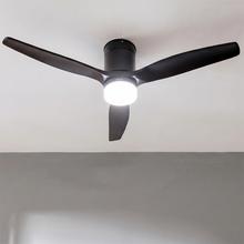 EnergySilence Aero 4600 Arctic Black&Black Ventoinha de teto de 38 W e 52” com comando à distância, luz LED, 6 velocidades, 3 pás, modo winter-summer e temporizador de até 8 horas.