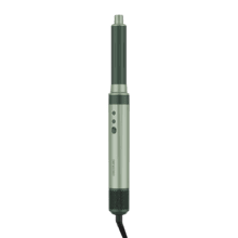 AirGlisse 8in1 Olive. Moldeador 8 en 1 con tecnología Coanda que moldea, riza, peina, seca y elimina el efecto frizz. Con 3 velocidades, 3 temperaturas, y tecnología iónica. Motor digital 1400 W de potencia y 110000 rpm. Cabezales con revestimiento de cerámica y keratina