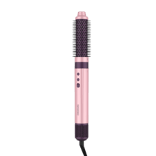 AirGlisse 8in1 Cotton Candy. Moldeador 8 en 1 con tecnología Coanda que moldea, riza, peina, seca y elimina el efecto frizz. Con 3 velocidades, 3 temperaturas, y tecnología iónica. Motor digital 1400 W de potencia y 110000 rpm. Cabezales con revestimiento de cerámica y keratina